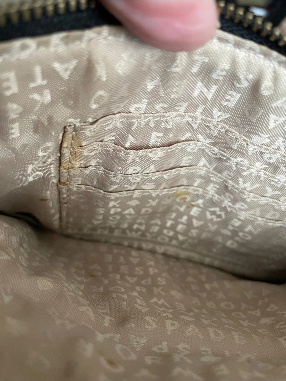 kate spade Black and Cream Crossbody Bag